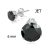Prong-Set Round Circle Stud Earrings XRYS006