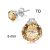 Prong-Set Round Circle Stud Earrings XRYS006