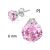 Prong-Set Round Circle Stud Earrings XRYS006